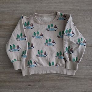 Kids Printed Sweatshirt - Cream
